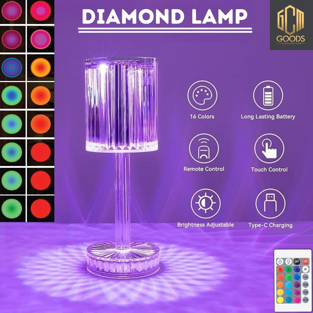Crystal Table Diamond Lamp